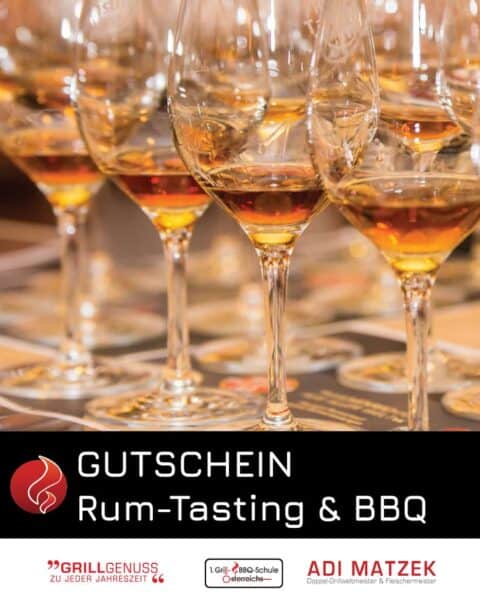 Rum Tasting mit Grill & BBQ Buffet Gutschein